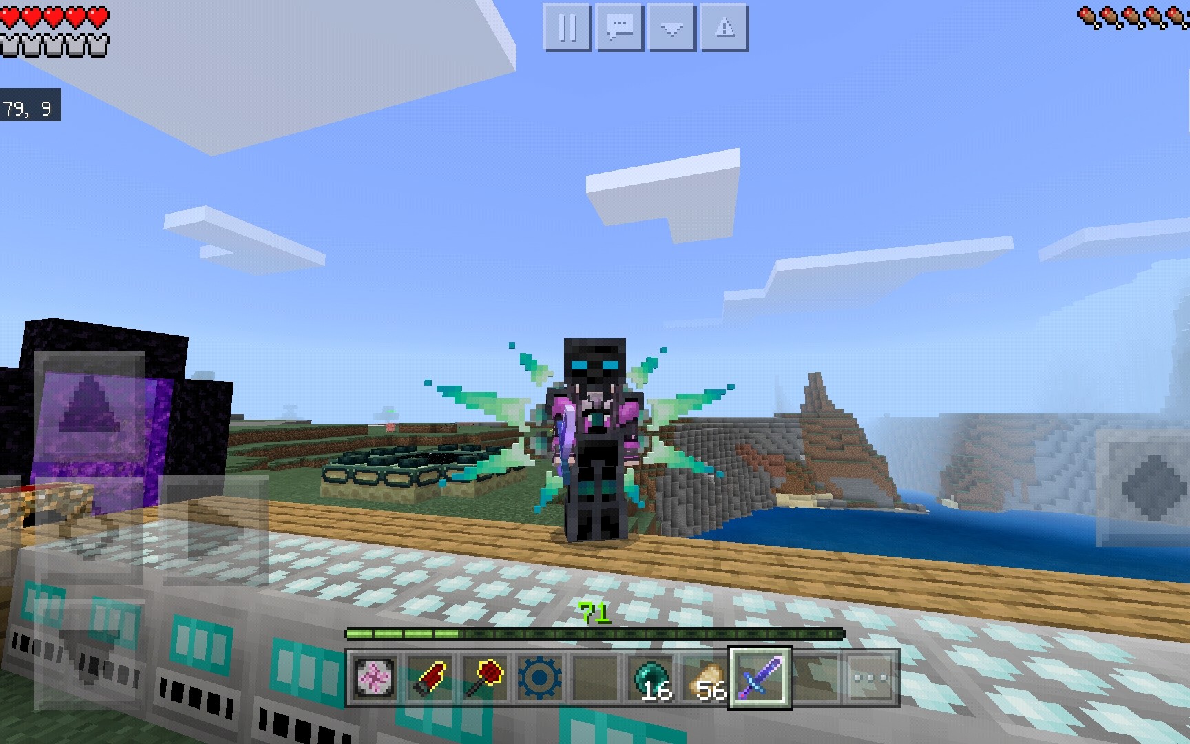 我的世界等价交换加无尽贪婪16 我做好了全套无尽装备获得无敌的效果