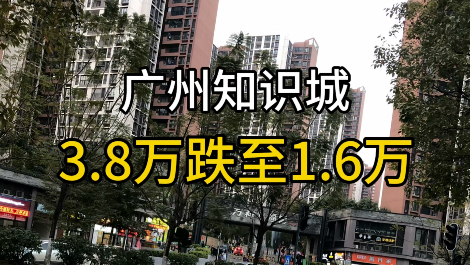 广州知识城房价从3.8万跌至1.6万,万科幸福誉暴跌哔哩哔哩bilibili