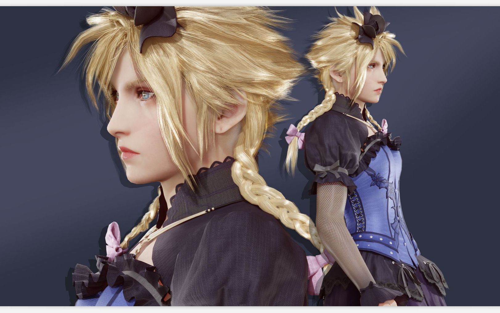 【女装克劳德mmd】