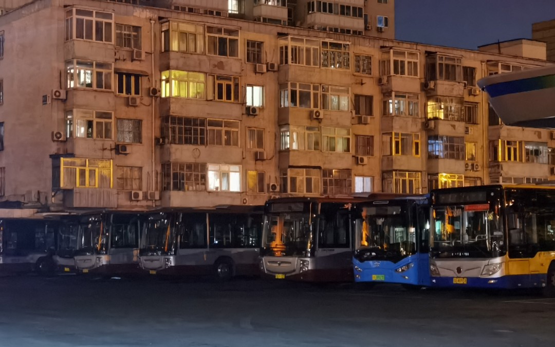 北京公交47路福田混呆夜景:志新桥西——小马厂