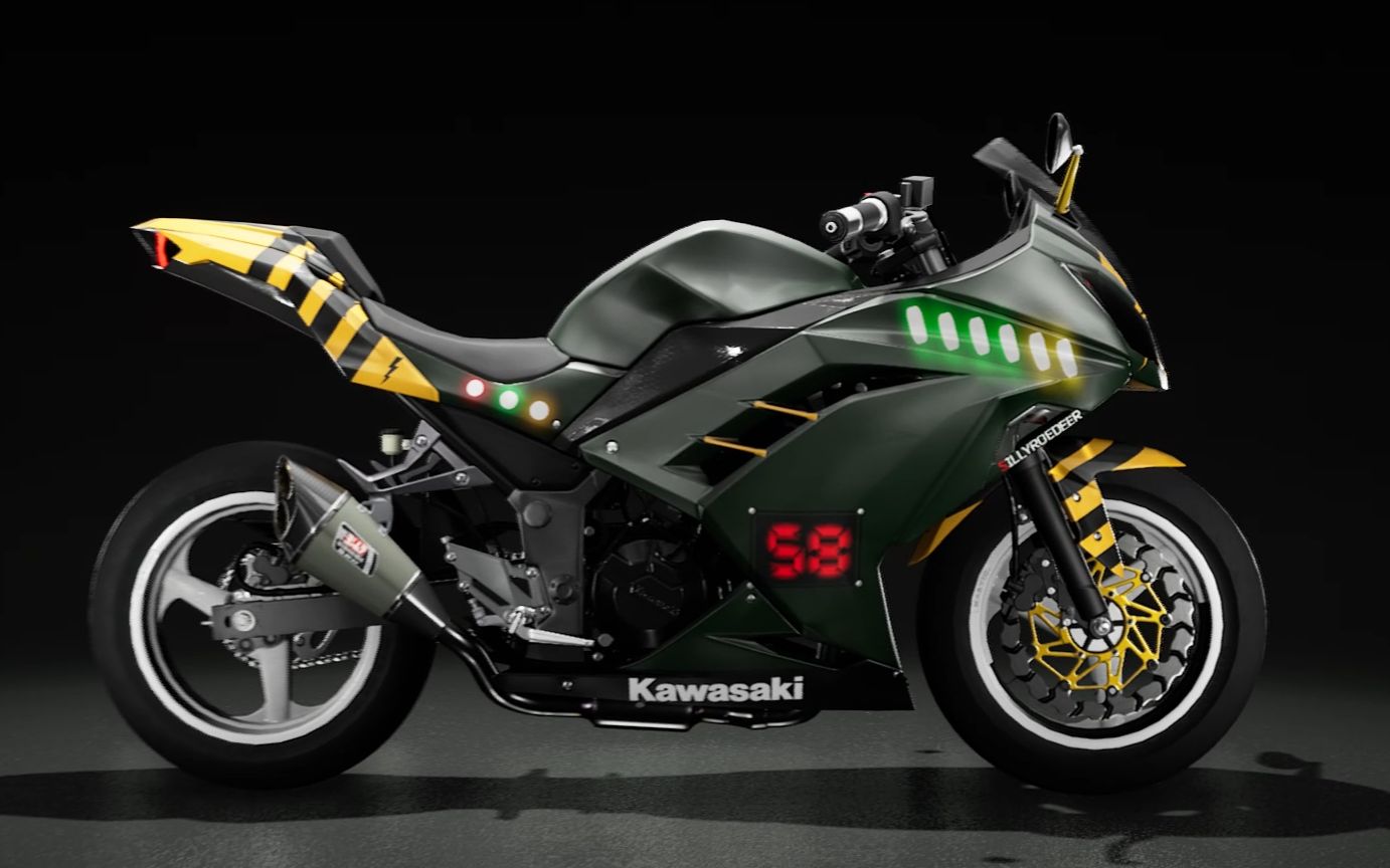 【ride3】川崎忍者300火卫一涂装