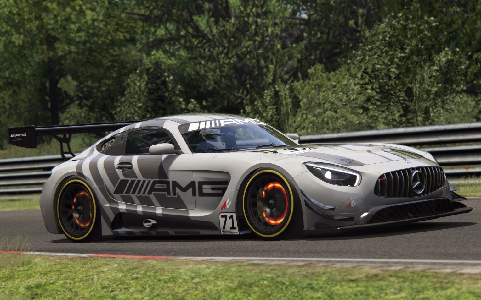 【hc】《神力科莎》amg gtr gt3跑纽北全段8:34.