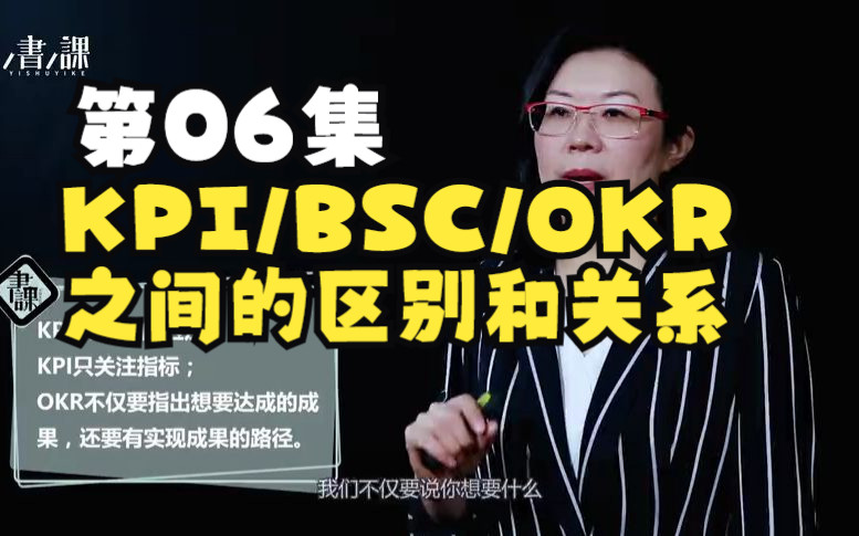 第06集 KPI、BSC与OKR之间的区别和关系哔哩哔哩bilibili