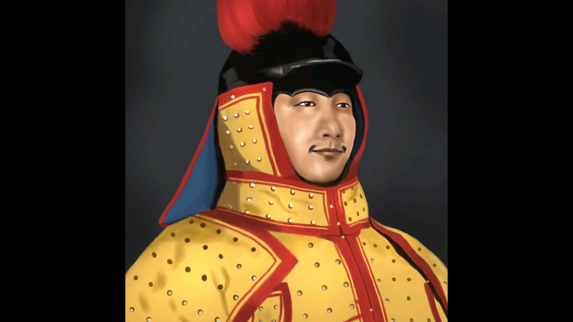 【ps板绘】画个清朝名将 福康安 三国志头像