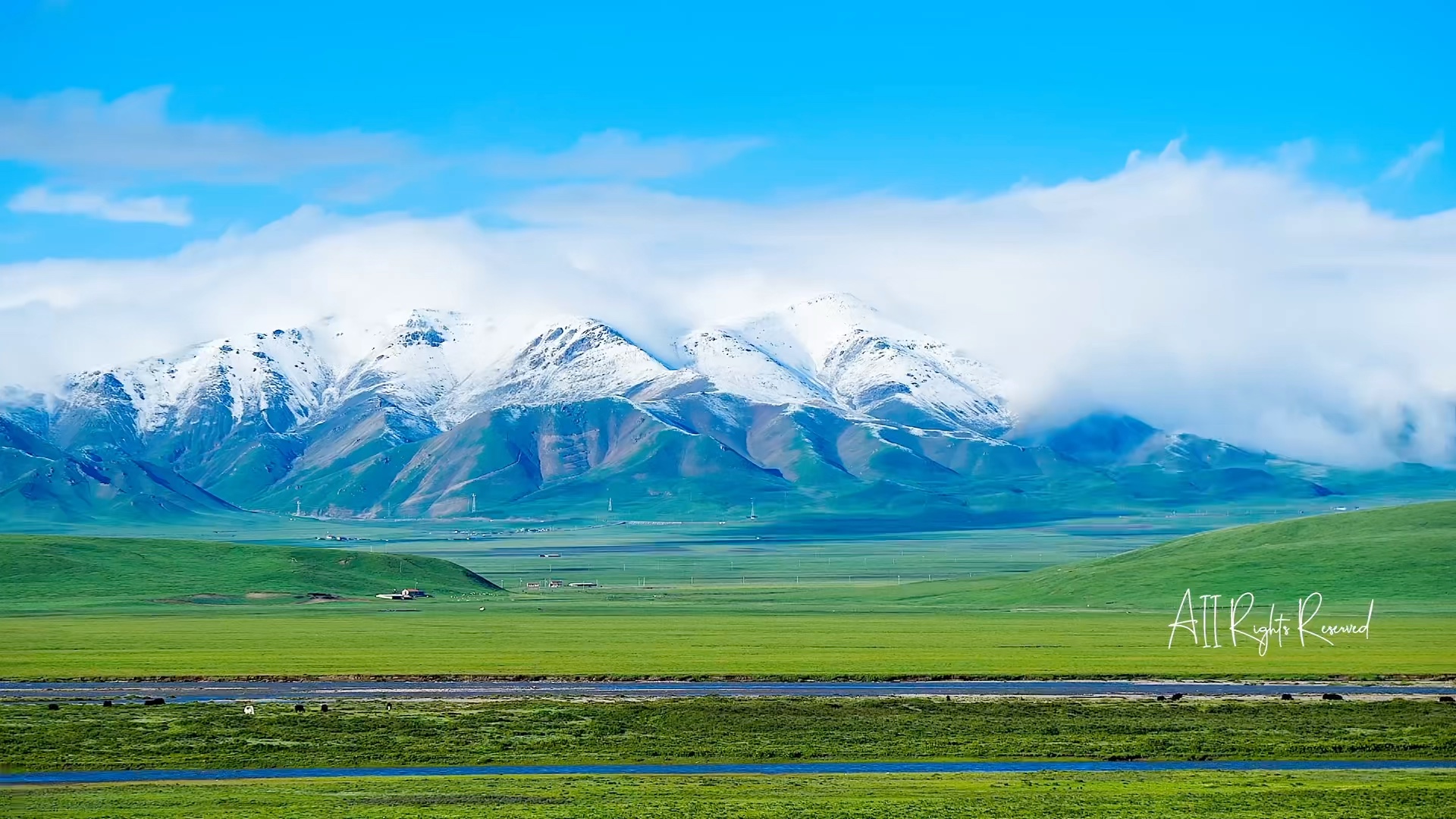 青海海北州祁连山脉高原独有的魅力