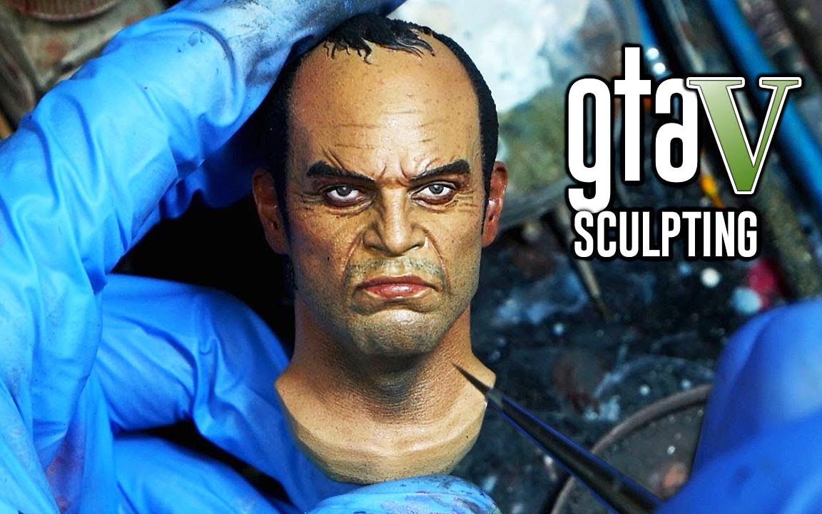 yh ha figure / 制作gta5老崔头雕