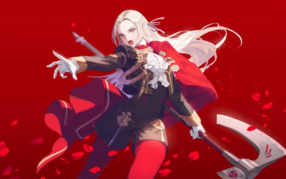 《火焰之纹章:风花雪月》-艾黛尔贾特绘画过程