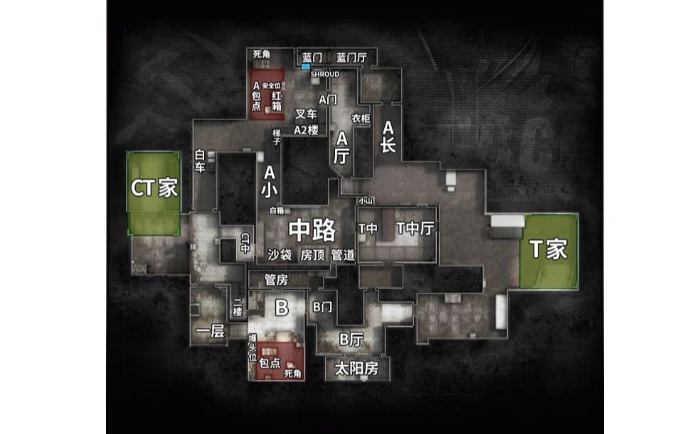 ( cs.go ) 50秒学会简单又好记的死城基础匪家道具