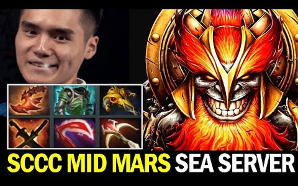dota2这中单马尔斯伤害好高sccc在东南亚服24杀的马尔斯
