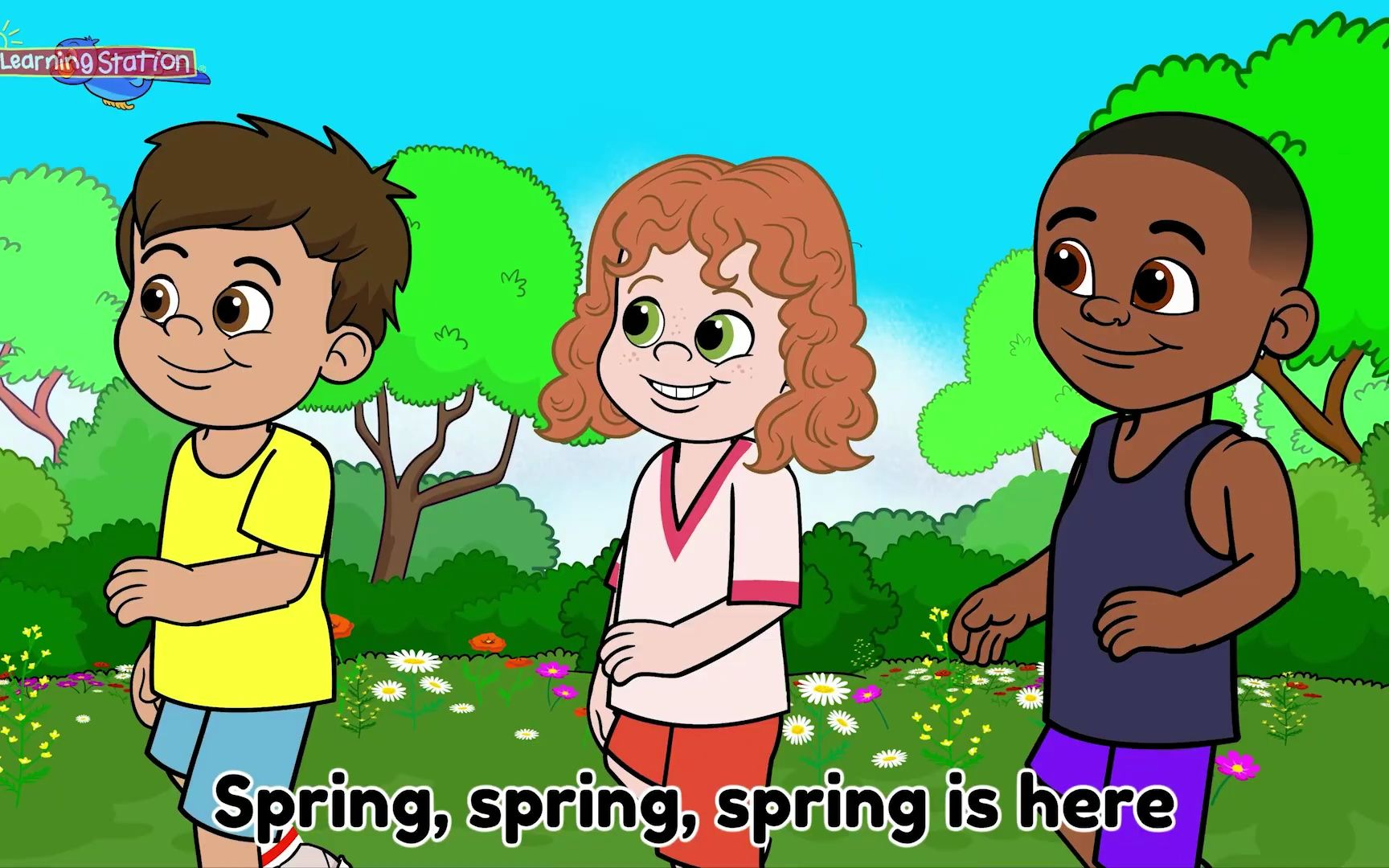 [图]英语歌 春天Spring ♫ Spring Song For Kids by The Learning Station