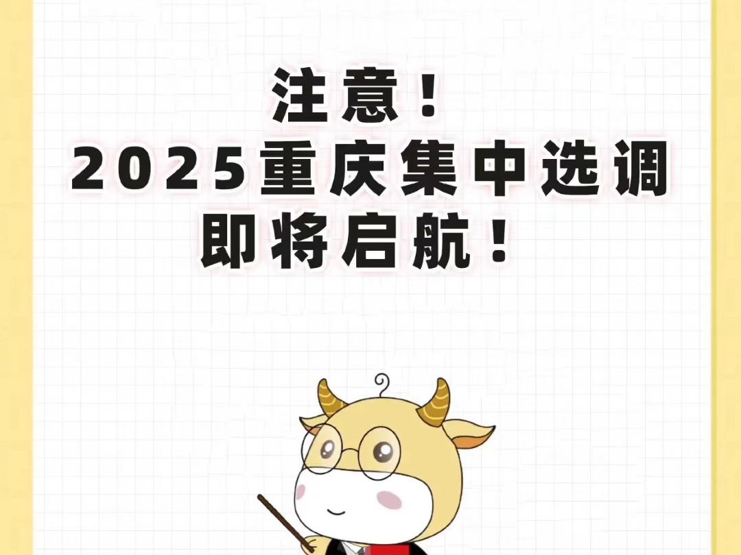 注意!2025重庆集中选调即将启航!哔哩哔哩bilibili