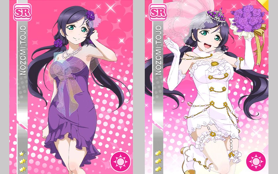 【lovelive!】手游 东条希6月篇(婚纱)sr卡牌剧情-多少都能做出来