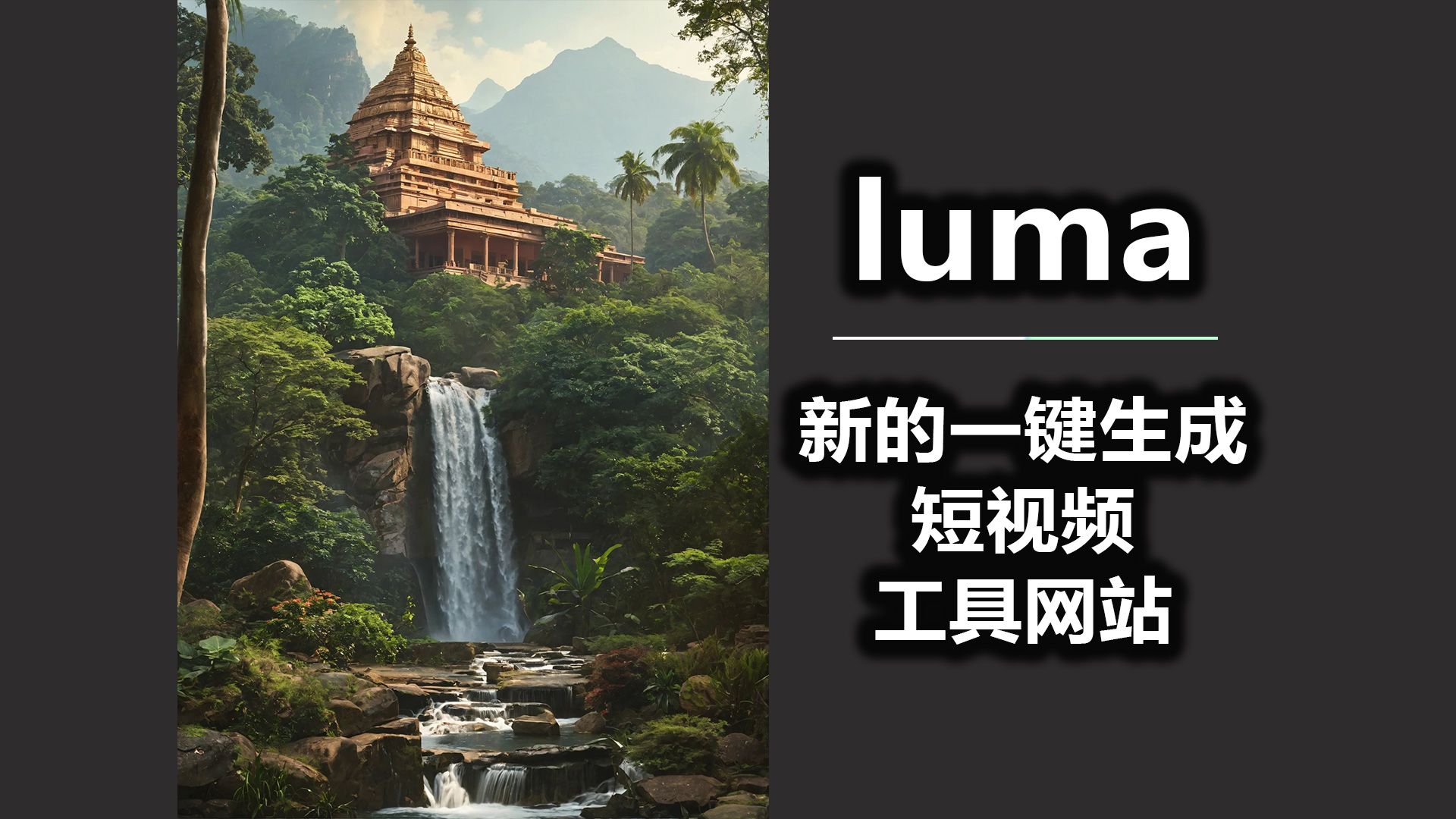 luma 新的一键生成短视频 工具网站分享哔哩哔哩bilibili