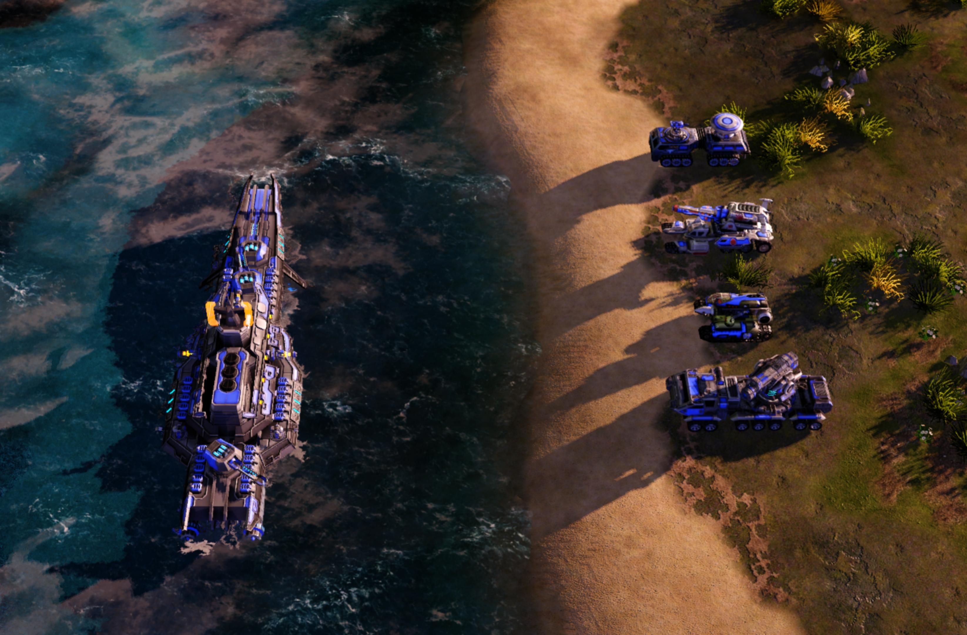 【红警3日冕】炮车vst3制海舰