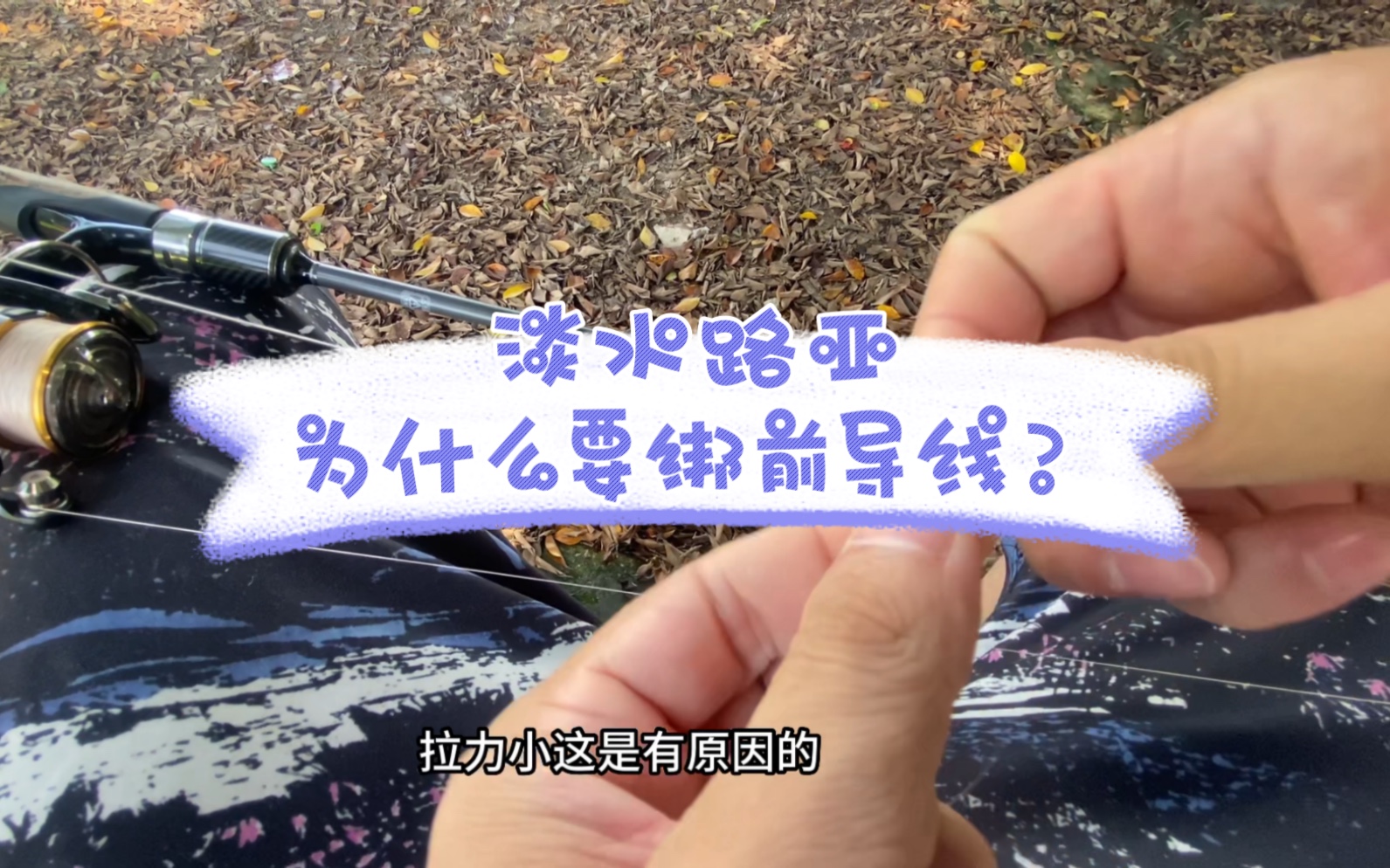 我们为什么要绑前导线呢?淡水路亚的Pe线拉力为什么比Pe线小?哔哩哔哩bilibili