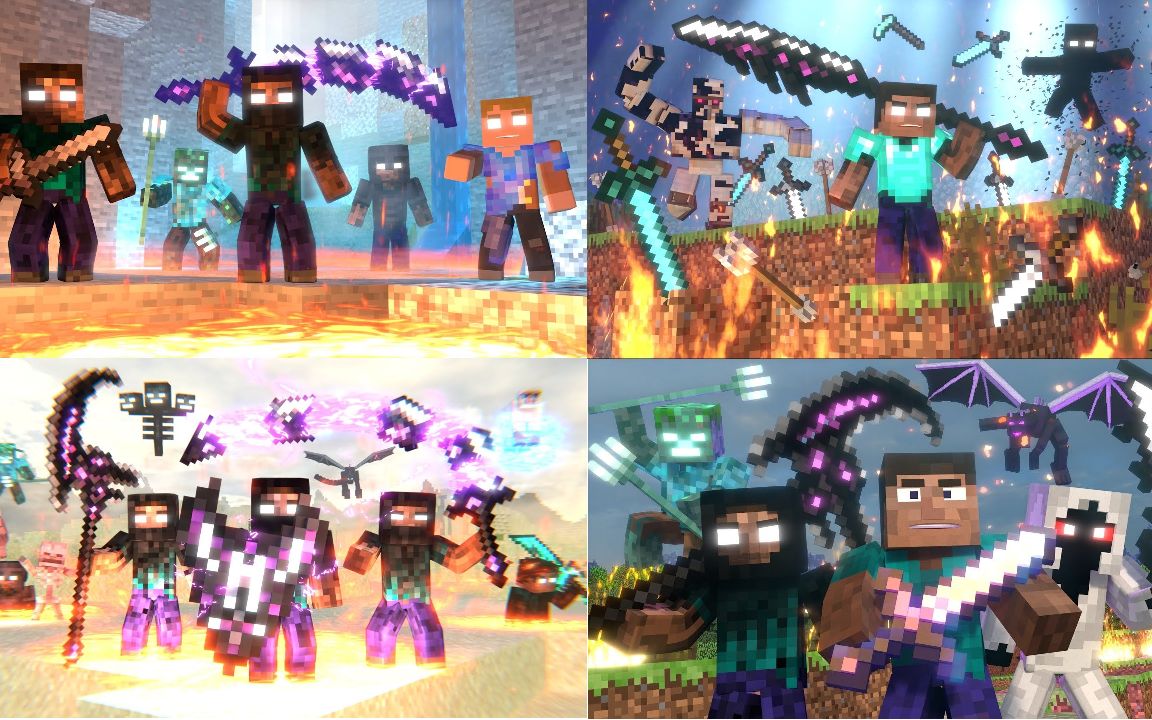 烦人的村民超燃剪辑minecraft永不消逝