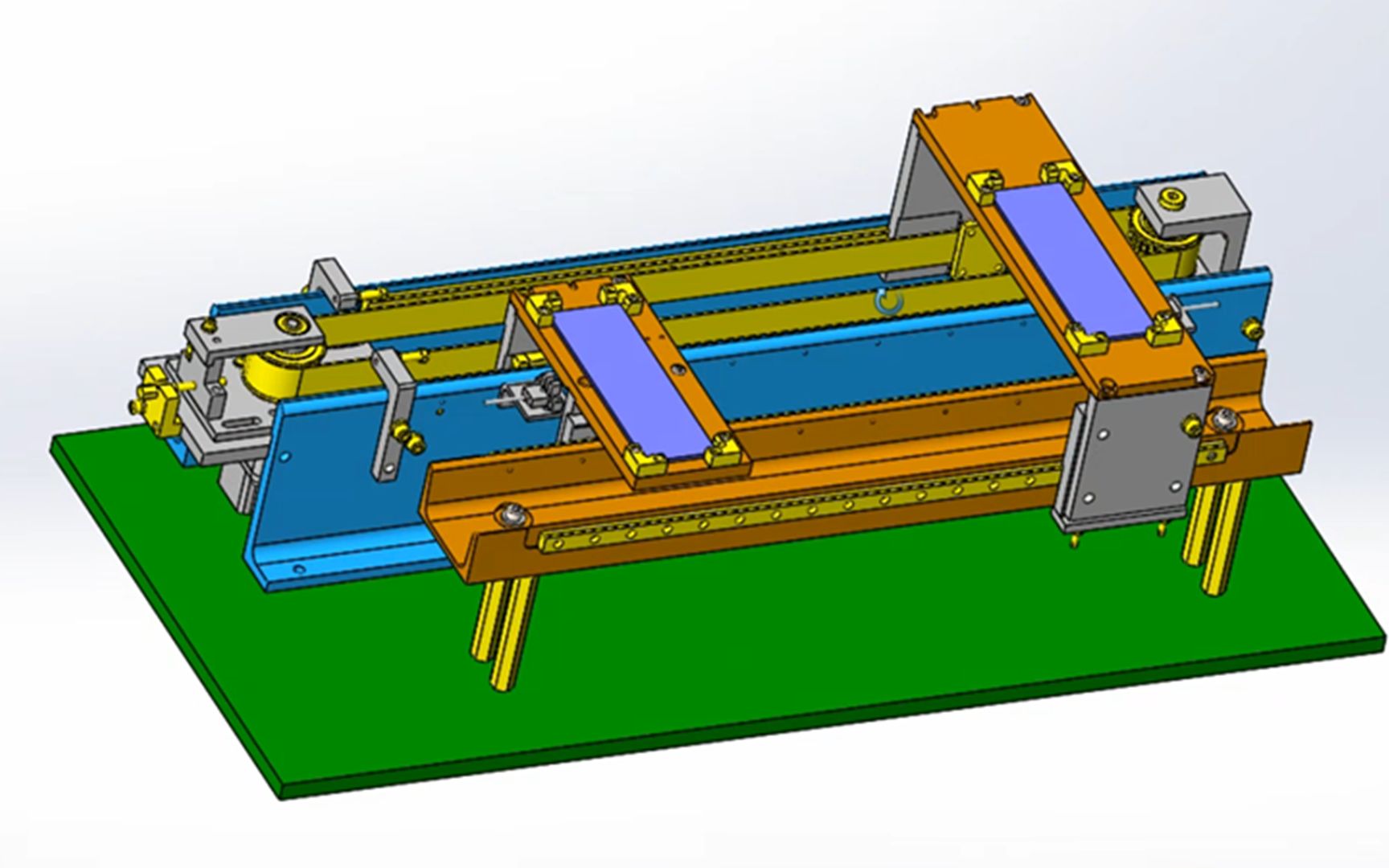 一种由步进电机驱动的同步带滑台穿梭机构讲解!