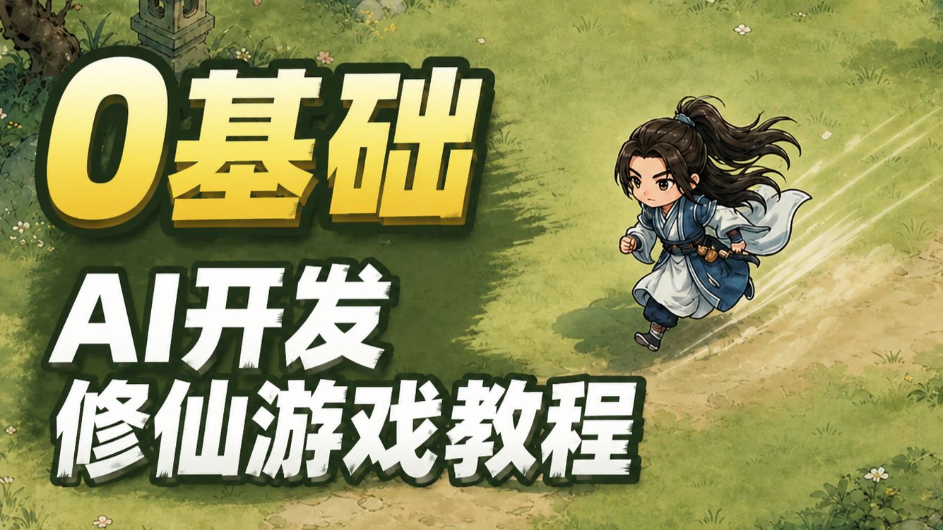 不写一行代码！0基础用AI开发修仙游戏【全流程教程】