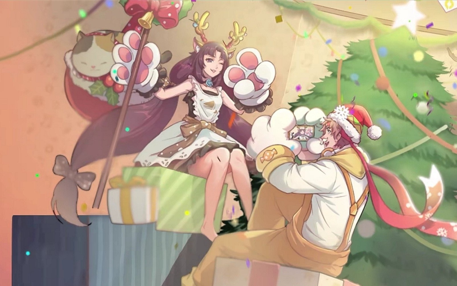 大乔猫狗日记圣诞星元(73°з°)-79