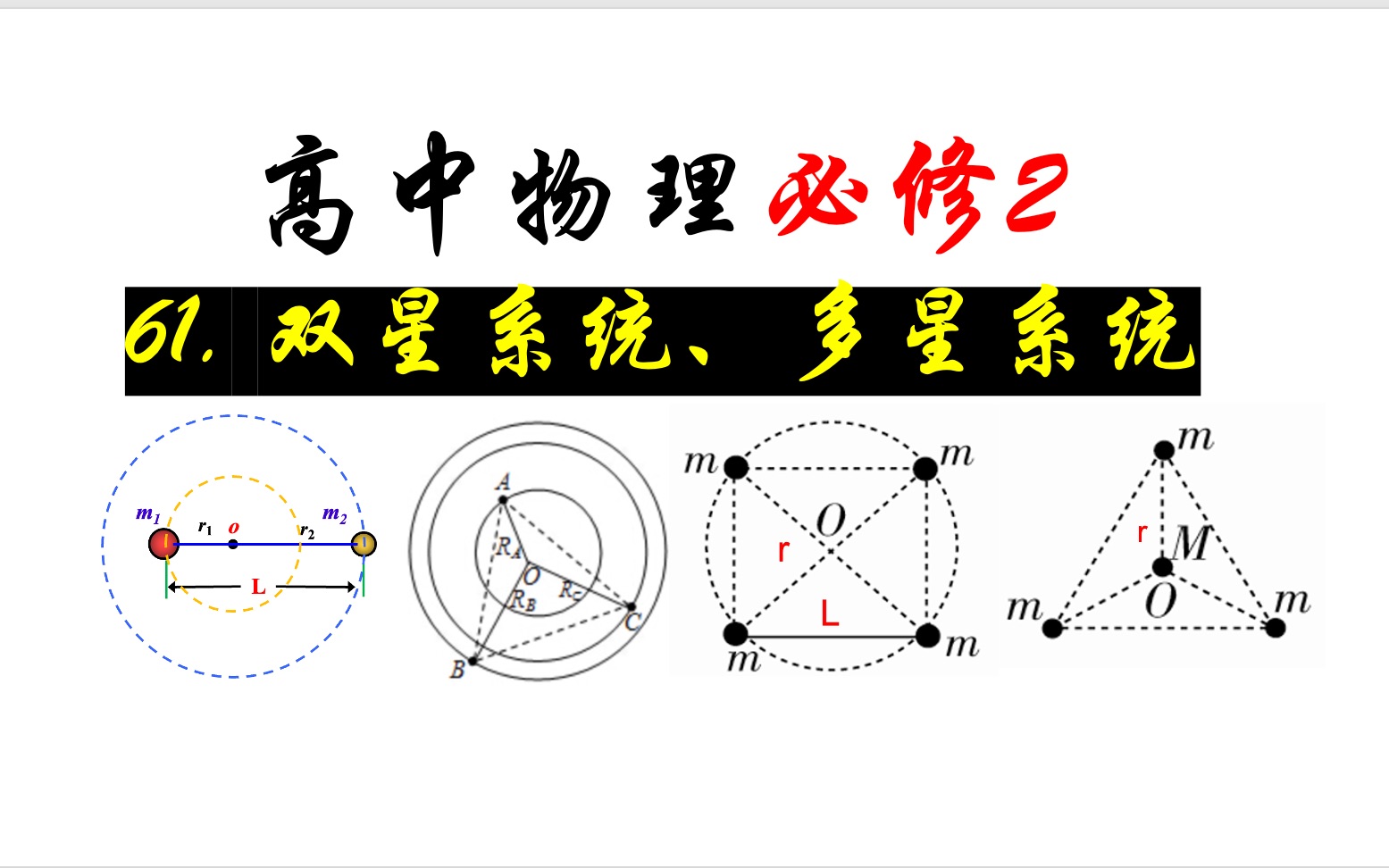 天体运动必修二图片