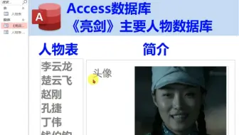 Access数据库-《亮剑》主要人物数据库