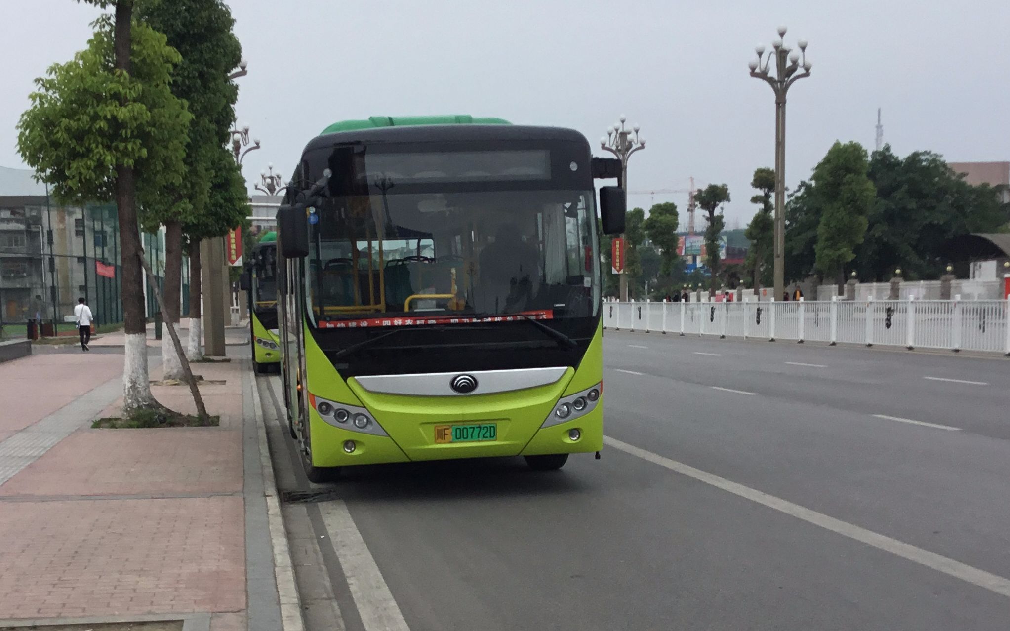 德阳什邡公交4路前面展望deyangshifangbusline4frontviewpov