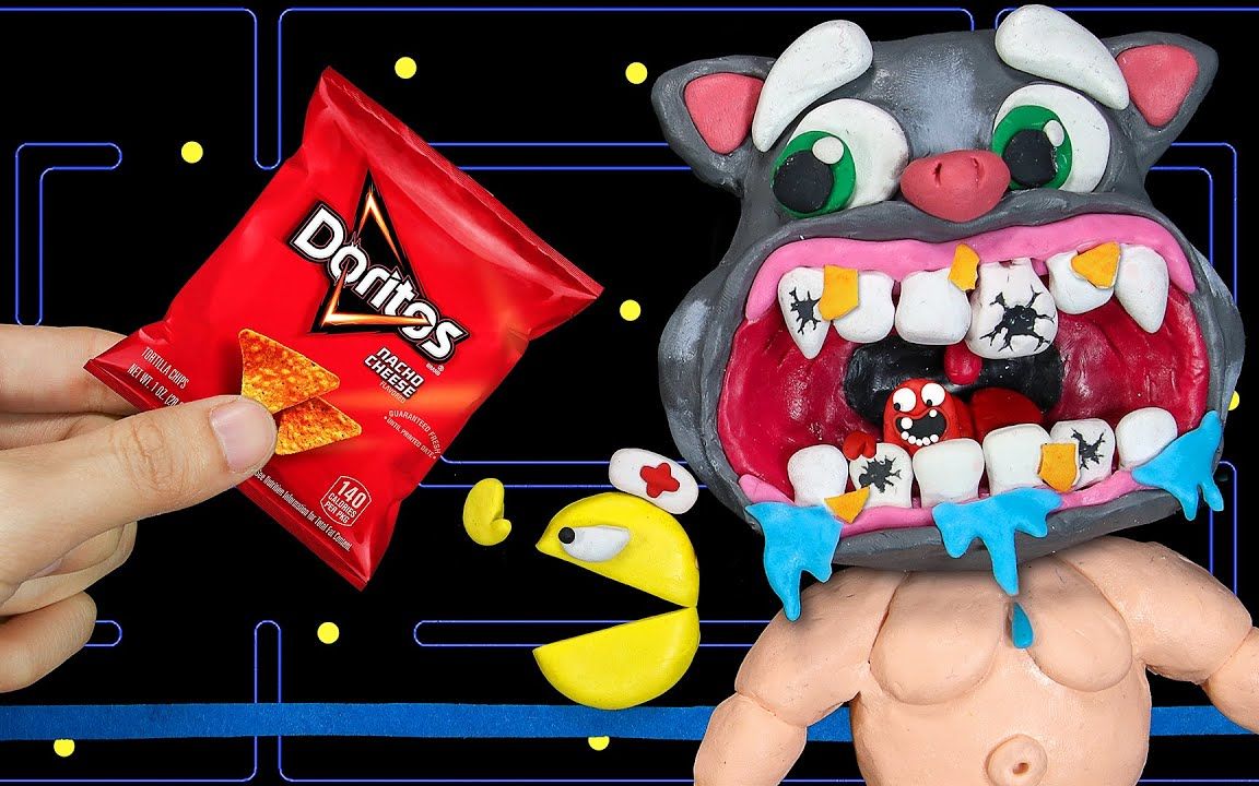 趣味定格动画:这样除蛀牙还是第一次见,实在是太有趣了!