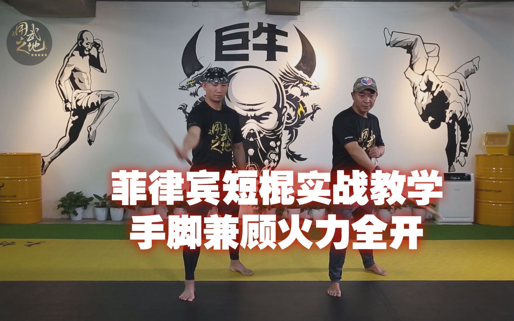 活动作品菲律宾短棍配合凌波微步好学易练又实用