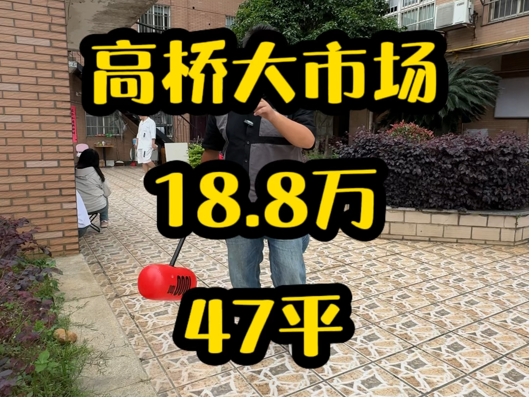 高桥大市场,47平18.8万.哔哩哔哩bilibili