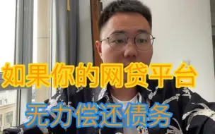 下载视频: 如果你借贷支付平台的欠款，无力偿还