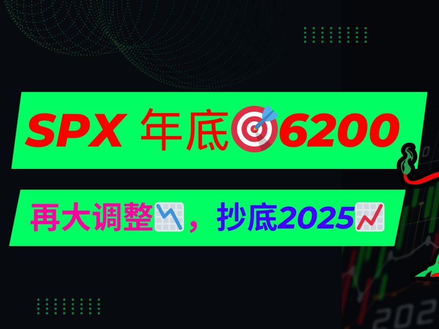 美股06:SPX年底目标价6200,再大调整,抄底2025!哔哩哔哩bilibili