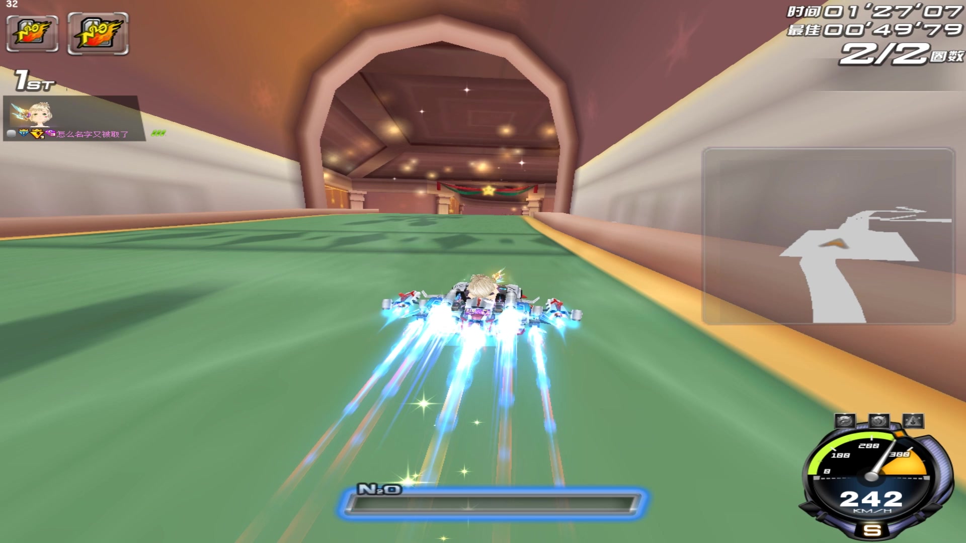 qq飞车集颜值手感性能于一身的顶级s终极银天使,个人计时4连发