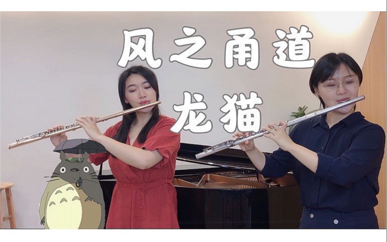 [图]【长笛】《龙猫》「风之甬道（风のとおり道/The Path of Wind）」 1 Min Flute Duo