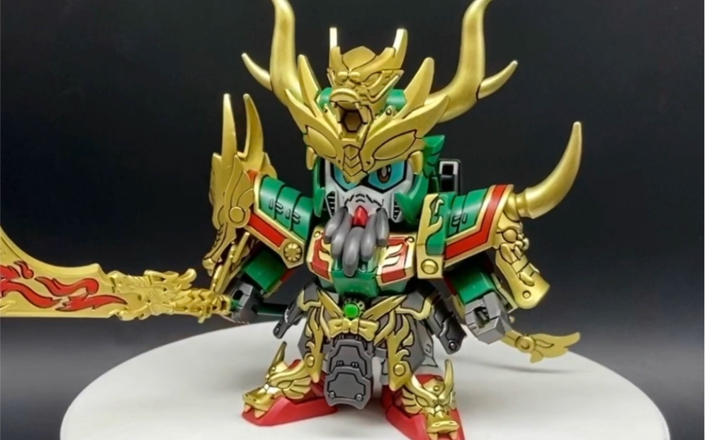 万代sd高达 鬼牙装关羽zz高达 三国高达 佛山客户定制成品展示 接代工