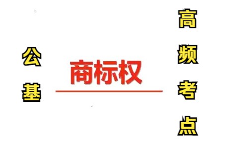 【公基高频考点】商标权哔哩哔哩bilibili