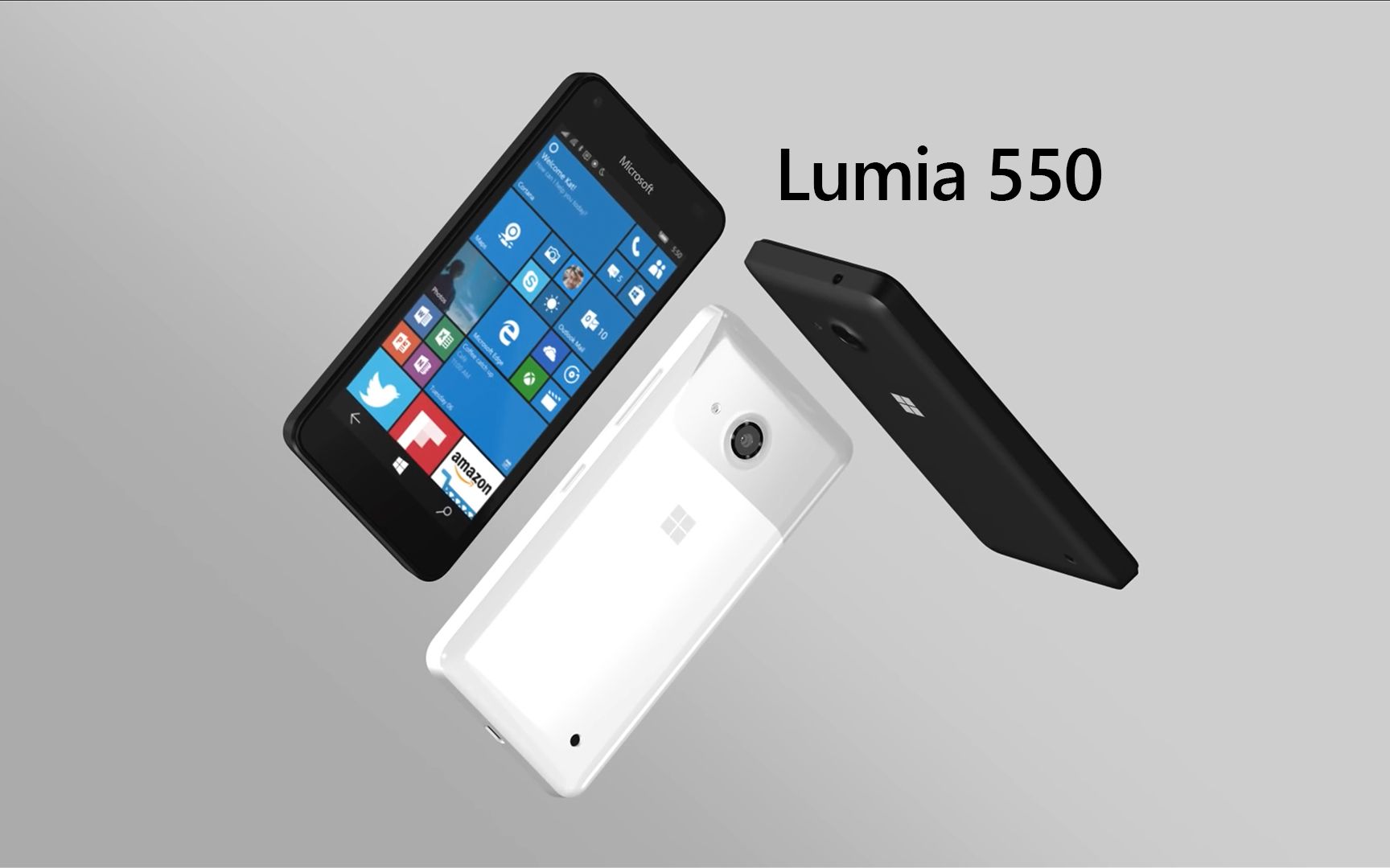 微软发布 Microsoft Lumia 550 智能手机哔哩哔哩bilibili