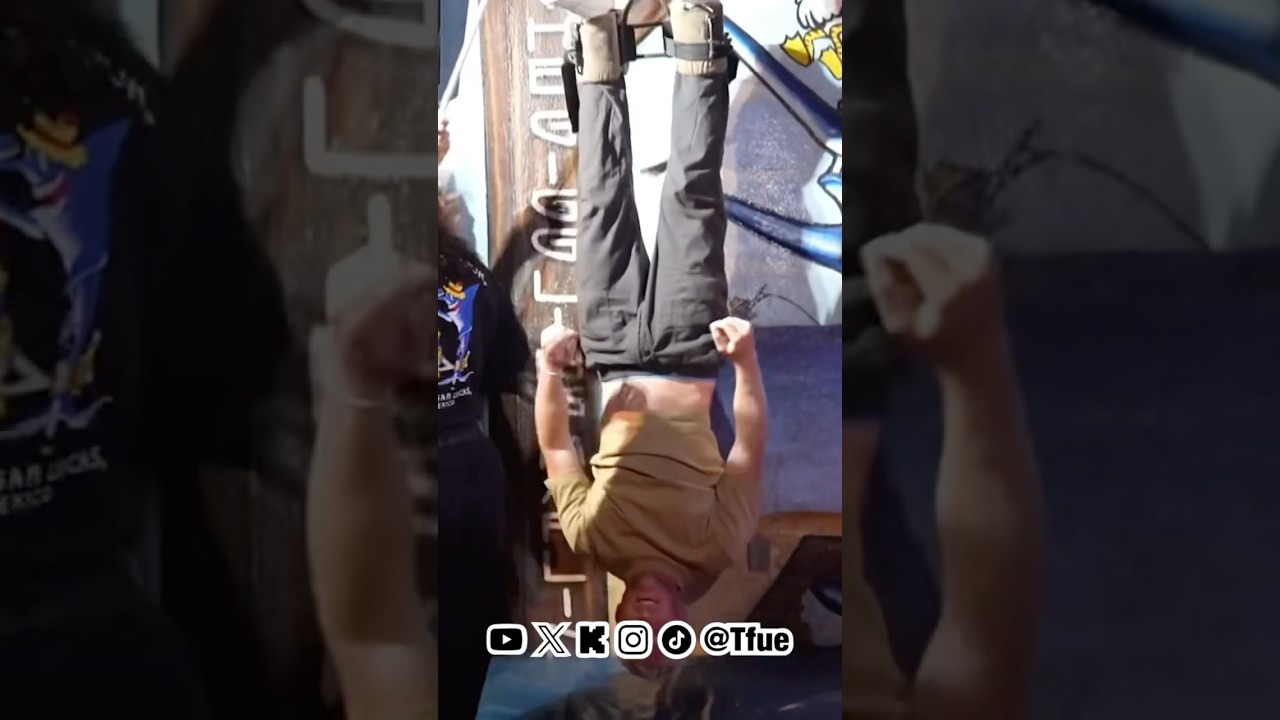 [转载/Tfue官方剪辑]Tfue taking shots upside down #mexico #tfue #shorts网络游戏热门视频