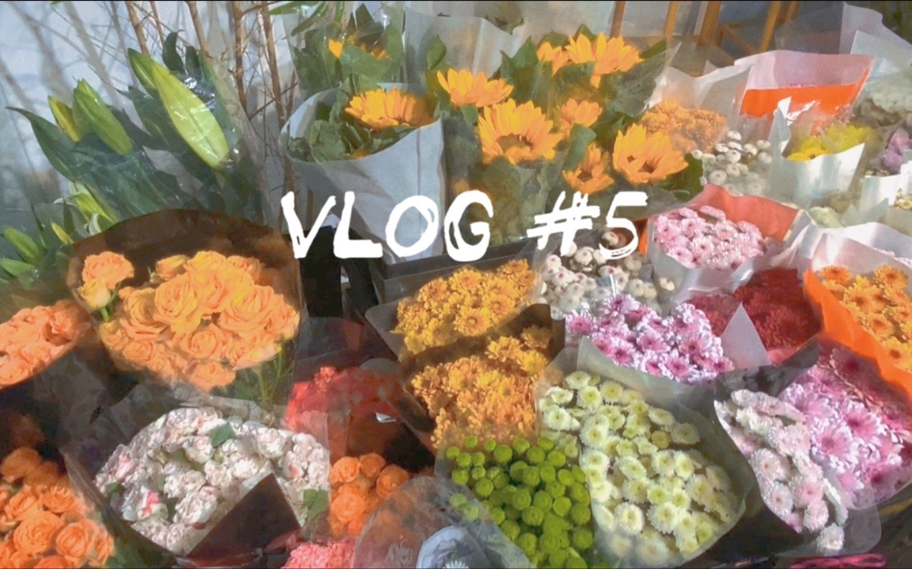 [图]VLOG005 和闺蜜一起卖花！ 买花包装摆摊全流程体验