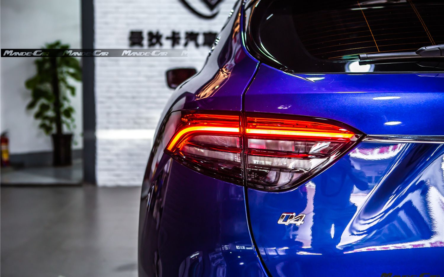 玛莎拉蒂levante莱万特改装2021新款led后尾灯,回旋镖的设计才是新车