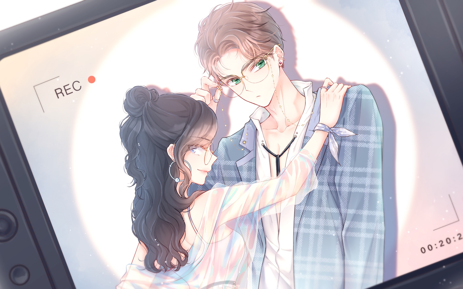 板绘漫画契约恋爱绝不可以假戏成真宣传图线稿上色优动漫csp绘画过程