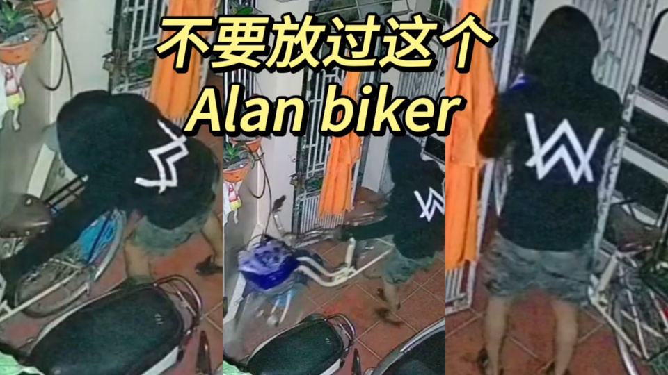 邻居昨天来了一个叫Alan Walker的人把车偷走了,从现在开始他就是Alan Biker了哔哩哔哩bilibili