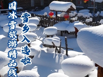 重磅消息,雪乡入选全国冰雪旅游精品路线哔哩哔哩bilibili