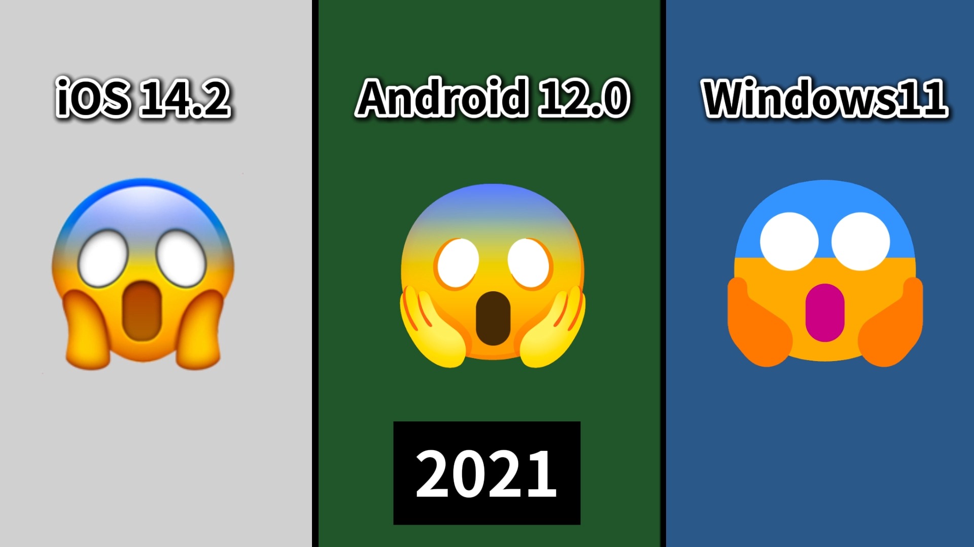 微软Android与iOS【吓死了】emoji表情版本对比哔哩哔哩bilibili