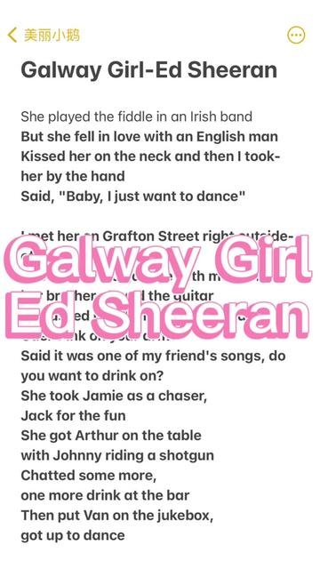 galway girl ed sheeran