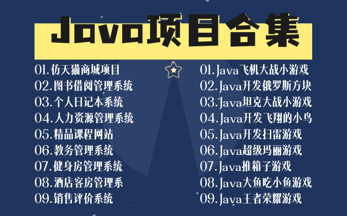 【18套Java项目合集】练手必备神器,附源码课件允许白嫖拿走不谢,助力快速掌控毕设,急速就业Java入门Java开发哔哩哔哩bilibili