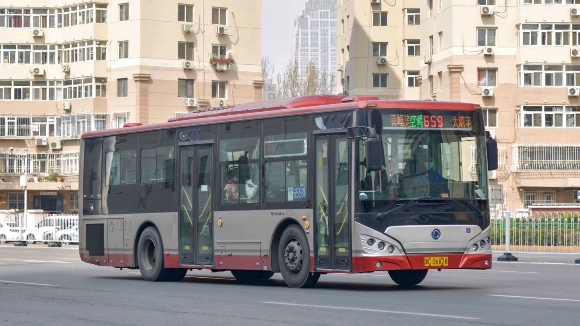 【终有一别】天津公交659路申龙slk6109uld5hevz运行实录(3-1852)