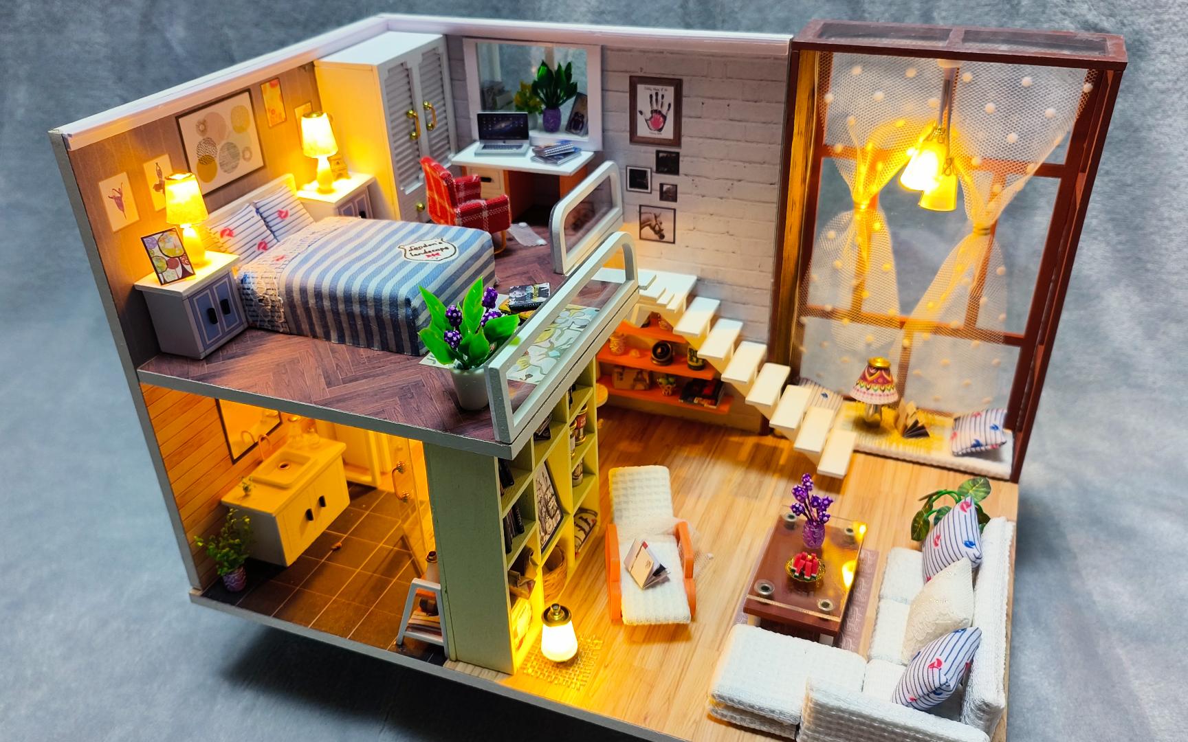 【手残diy】迷你小屋制作测评-简约都市(下)