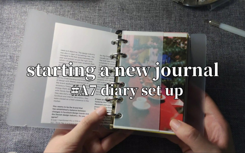 [图]starting a new journal | #A7 diary set up