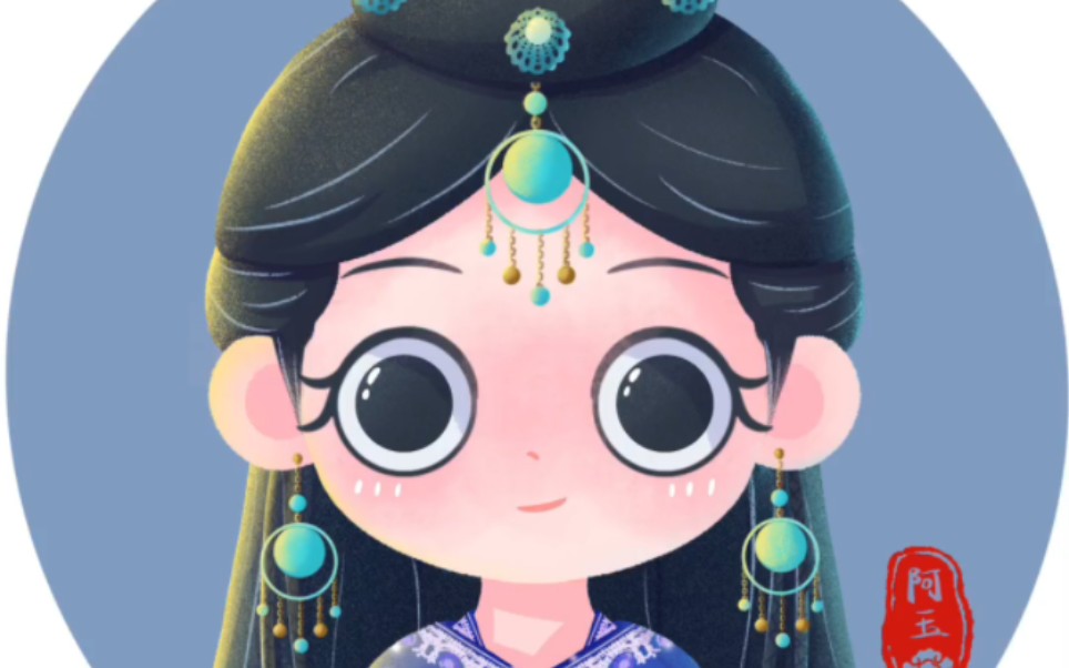 q版赵丽颖玉无心卡通头像