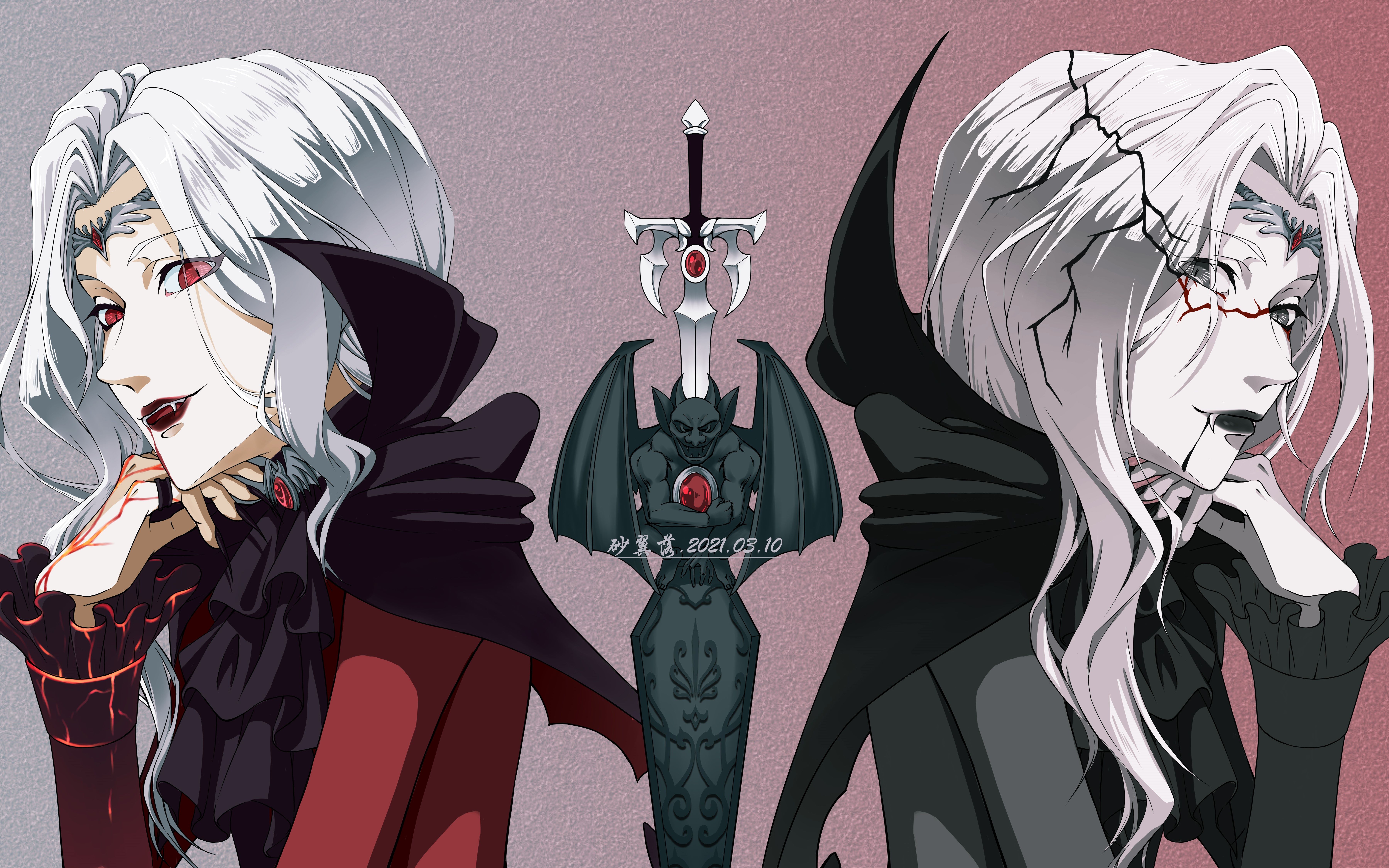 第五人格板绘约瑟夫纪念日贺图双相系列三暮剑